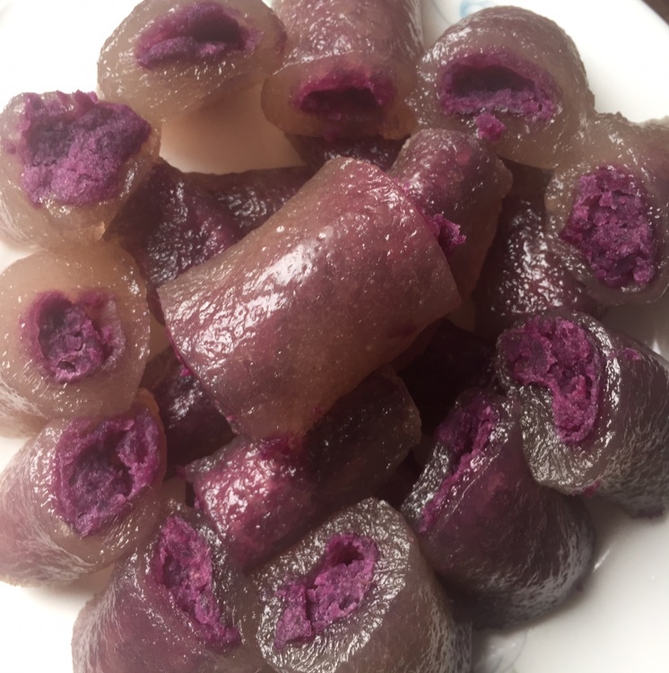 带刺的玫瑰whba做的紫薯南瓜水晶糕