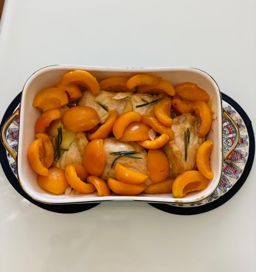 新鲜甜杏酱汁鸡｜酸甜超开胃｜