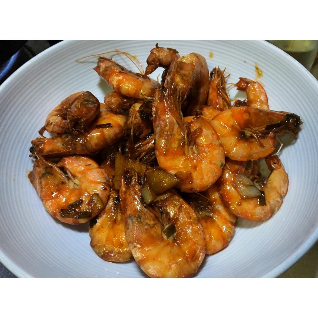 油爆河虾