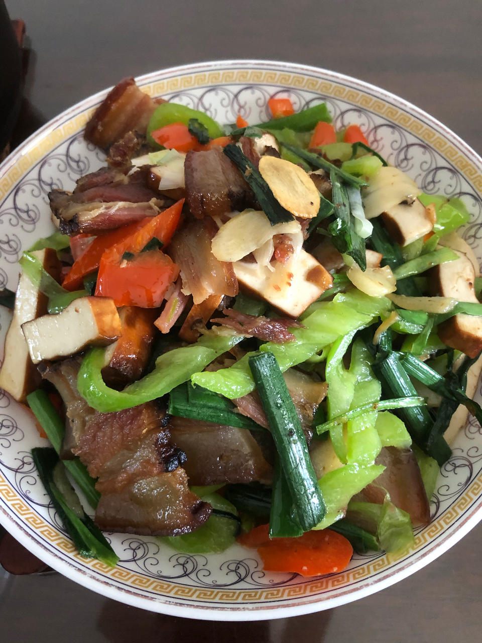 腊肉炒香干