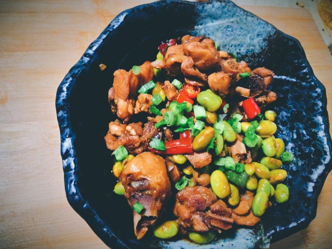 毛豆烧鸡