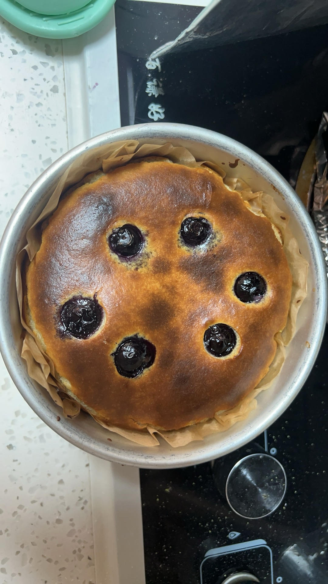 蓝莓酸奶慕斯巴斯克芝士蛋糕！双重享受！