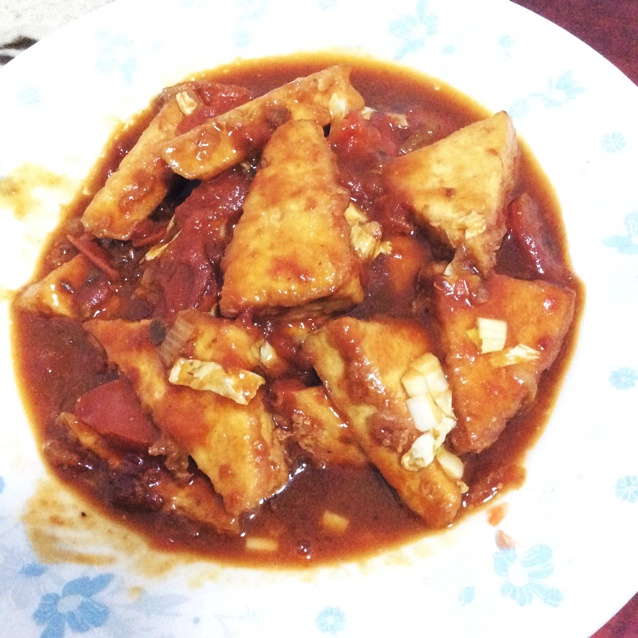 西红柿烧豆腐