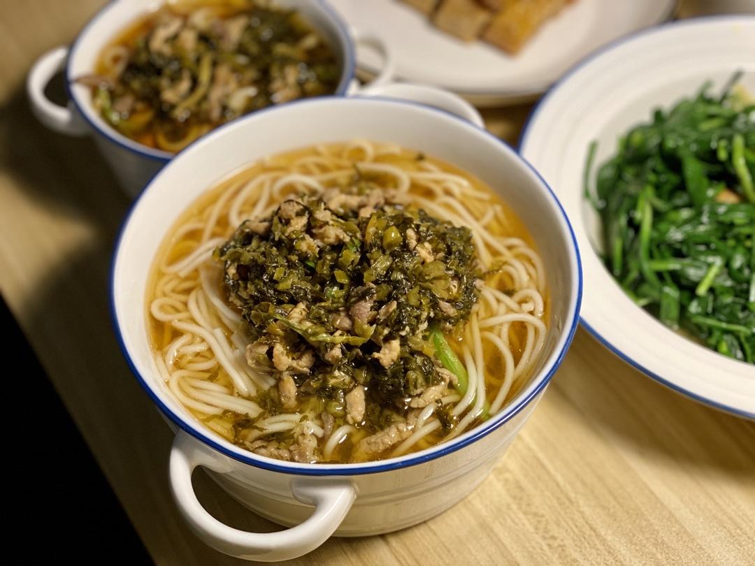 雪菜肉丝面