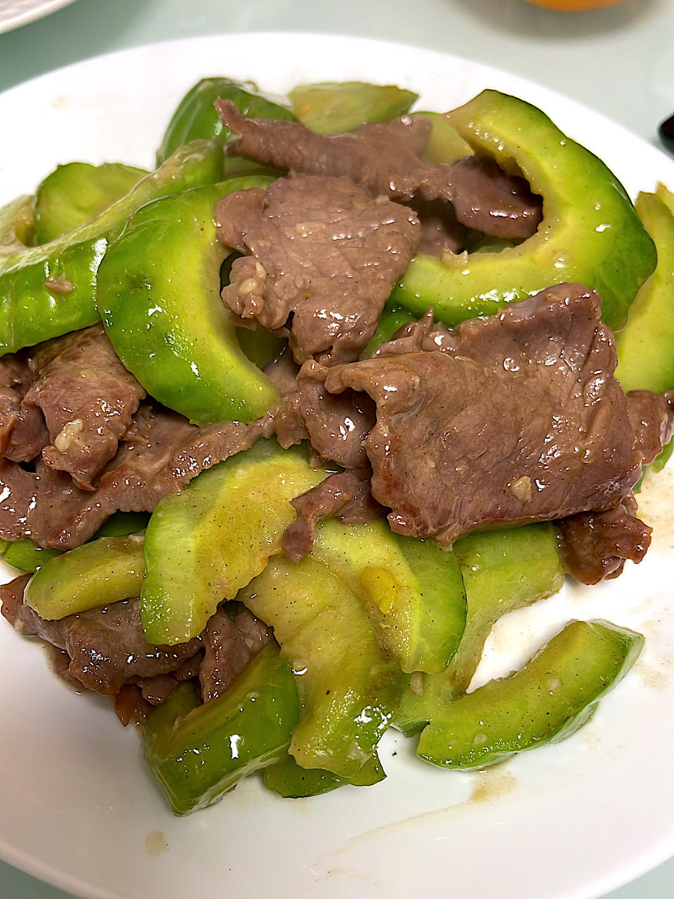 耗油苦瓜炒牛肉