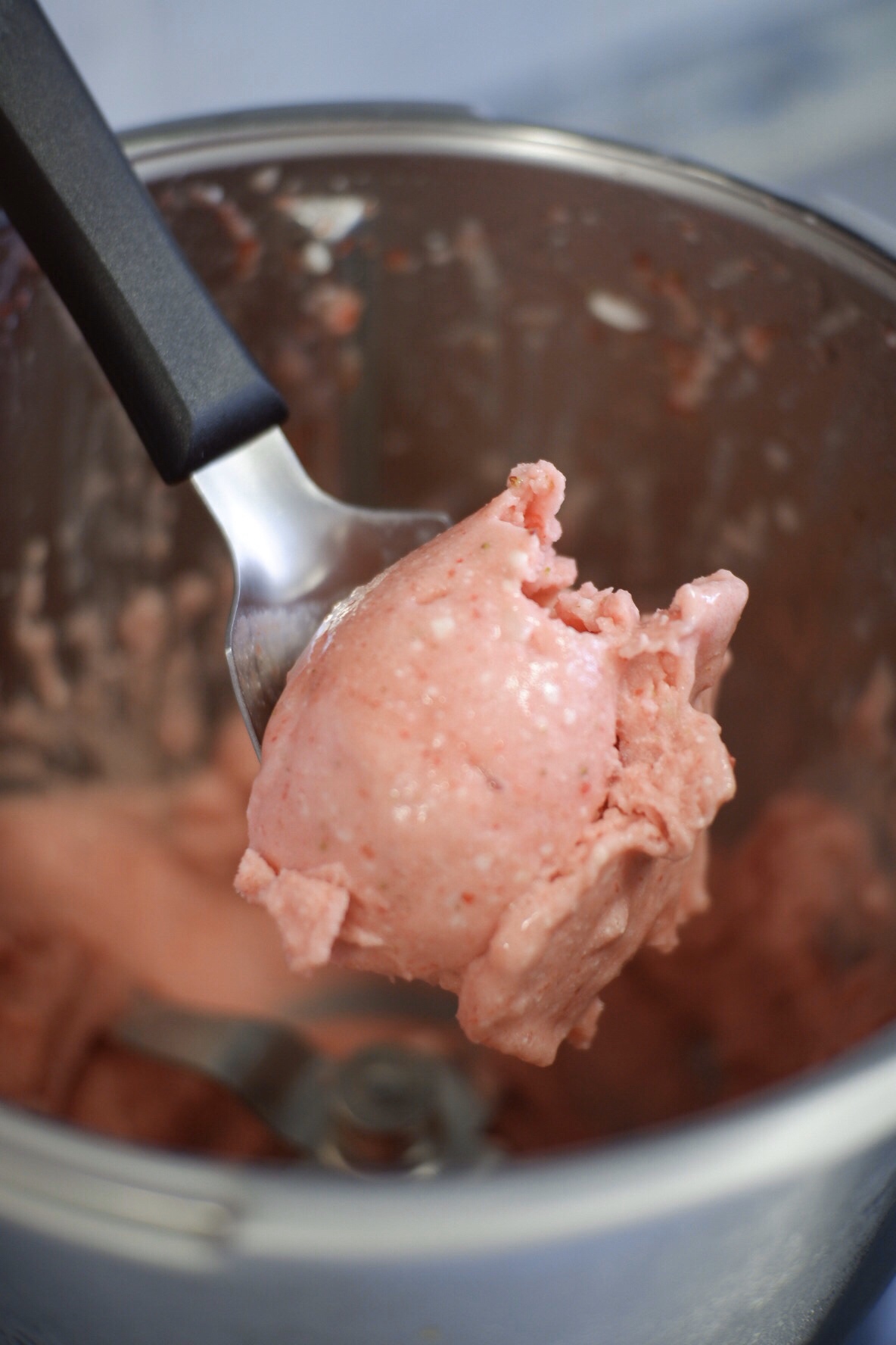 1分30秒就可以吃到草莓冰淇淋
