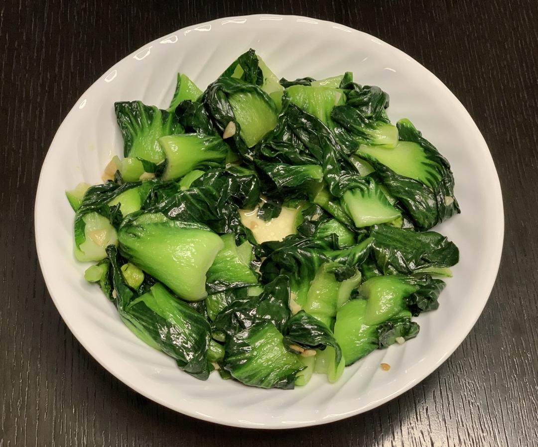 炒青菜，脆而不生，熟而不老