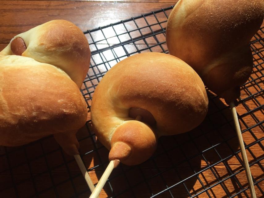鸡腿面包