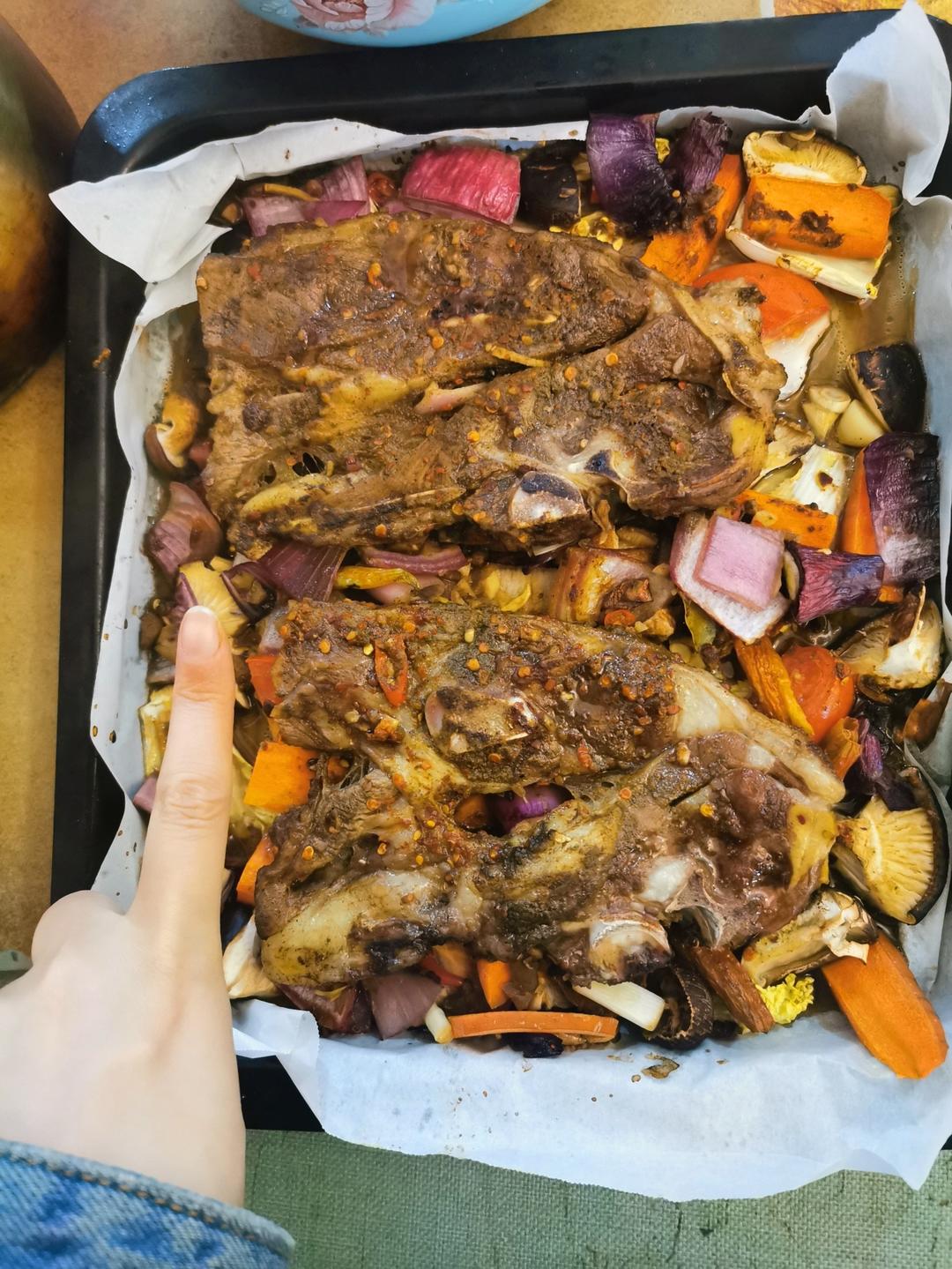 超好吃的烤羊排烤箱版