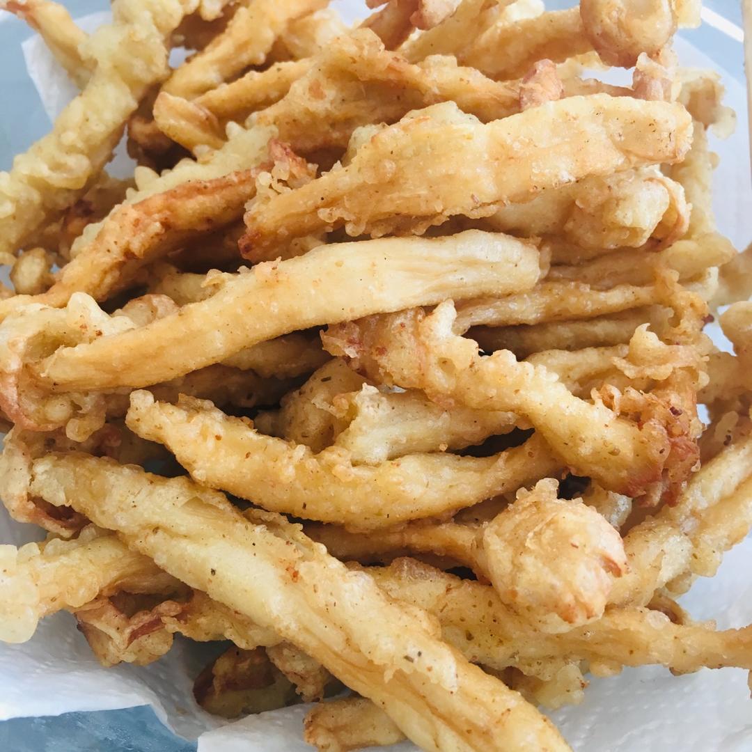 能吃出肉感的酥炸海鲜菇