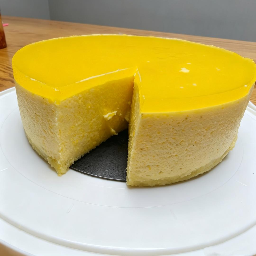 6寸镜面芒果慕斯蛋糕