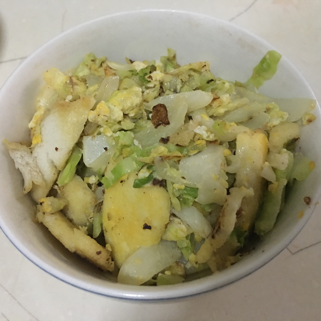 estellewang做的卷心菜炒馒头