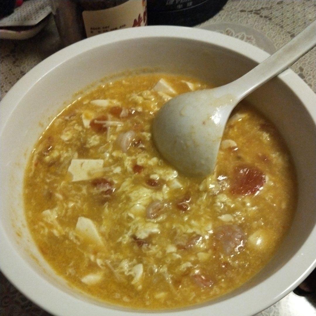 西红柿豆腐汤