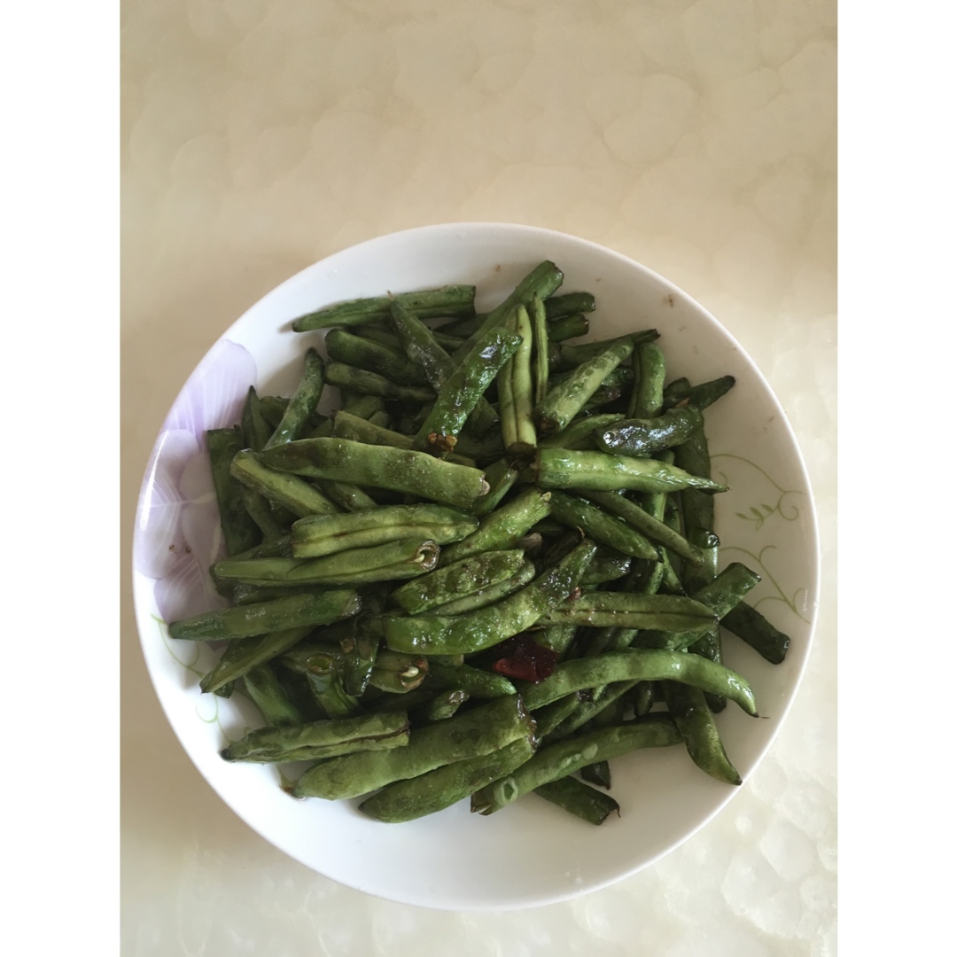 省时少油的干煸四季豆