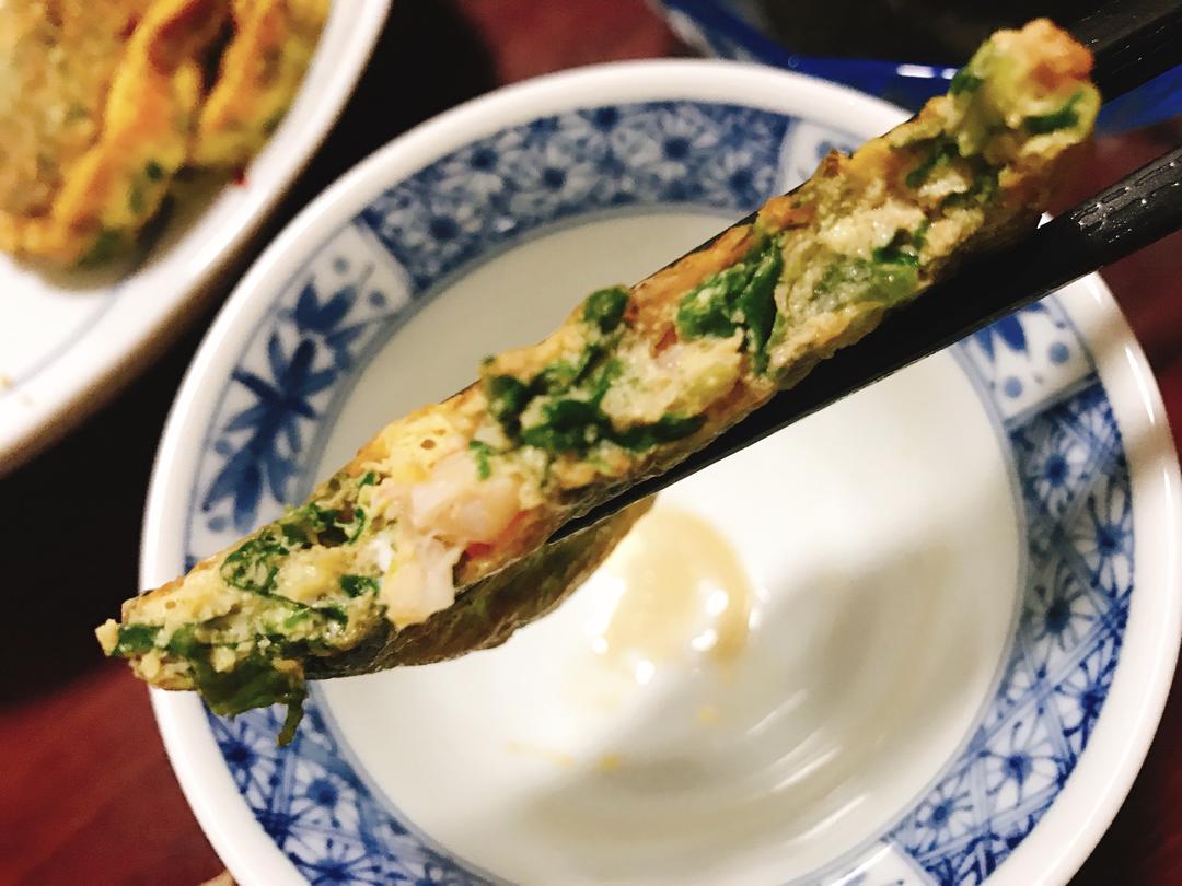 减脂又好吃的生菜虾饼