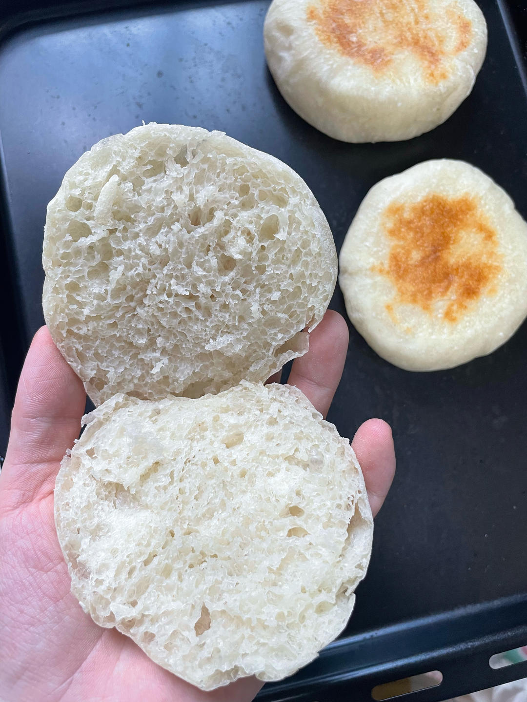 麦芬 平底锅版的做法 步骤2