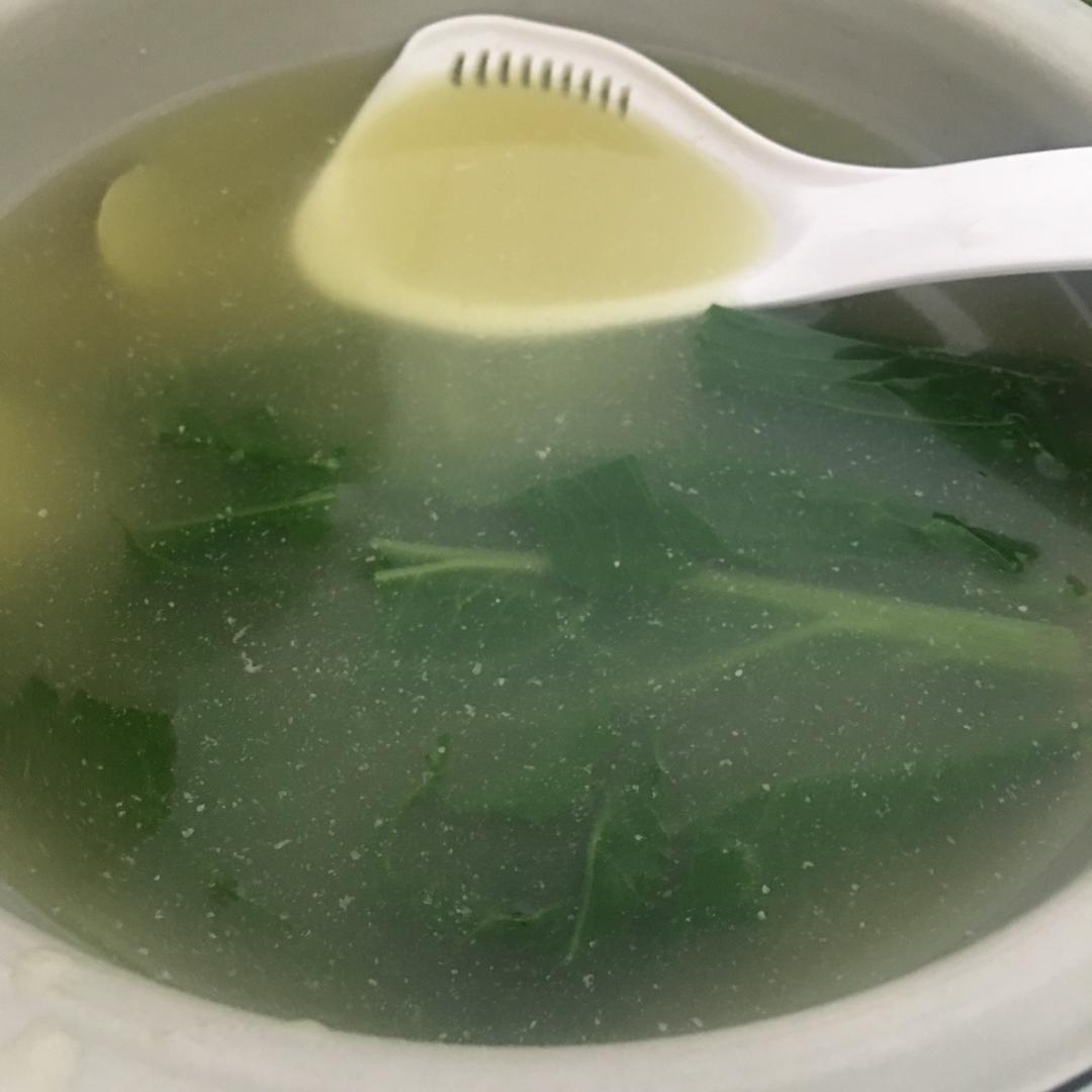 车螺芥菜汤