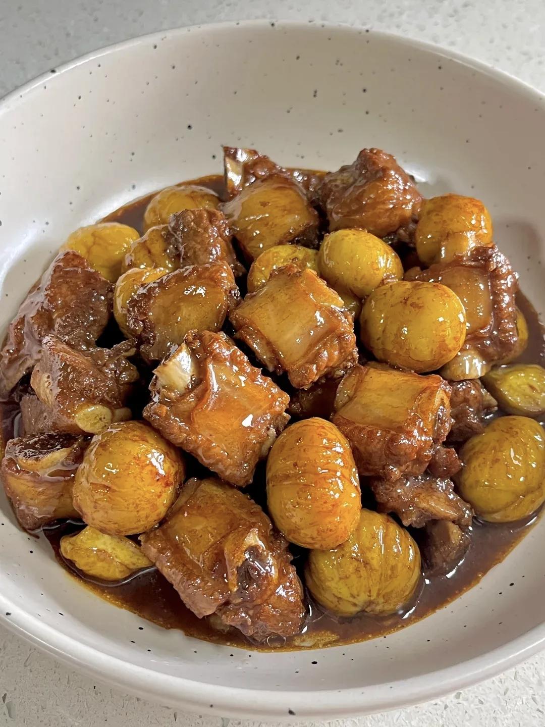 板栗炖排骨