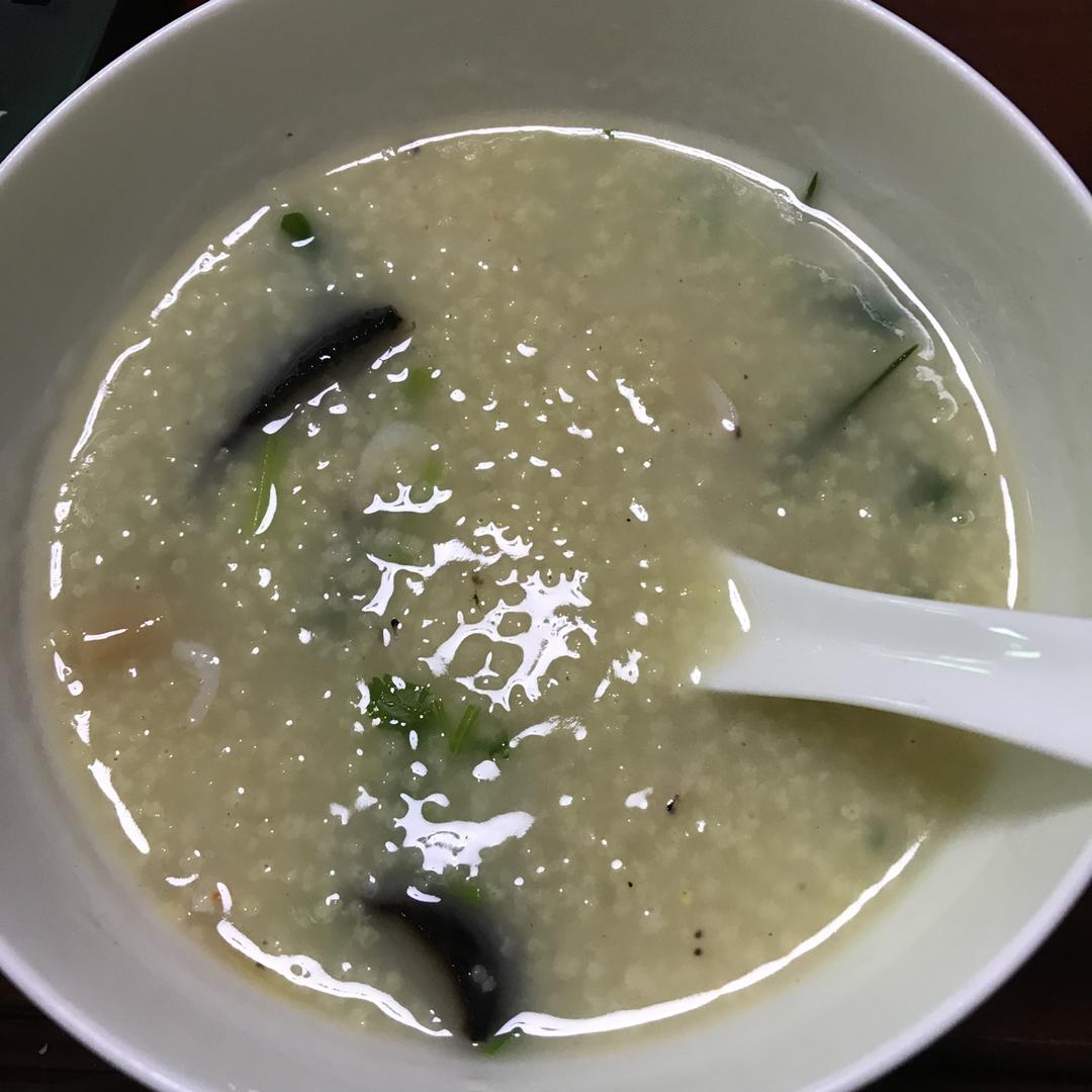 海参虾仁干贝粥