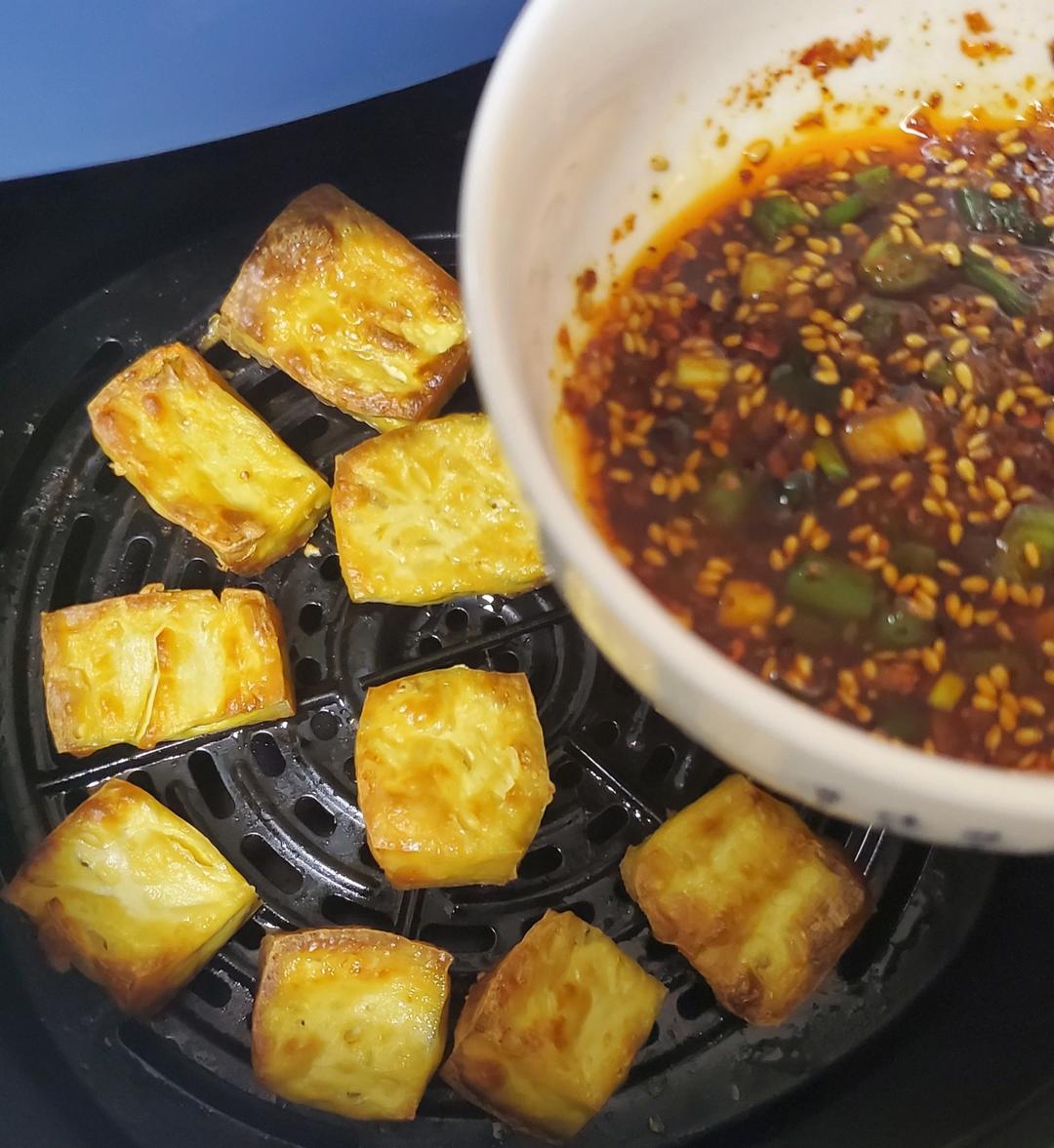 空气炸锅别闲置了❗️巨好吃～炸豆腐