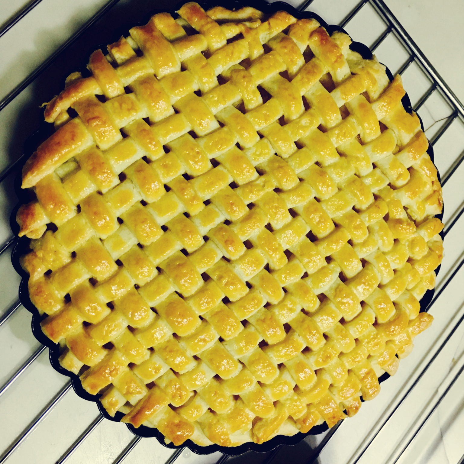 ringo瓜瓜做的苹果派两种编法