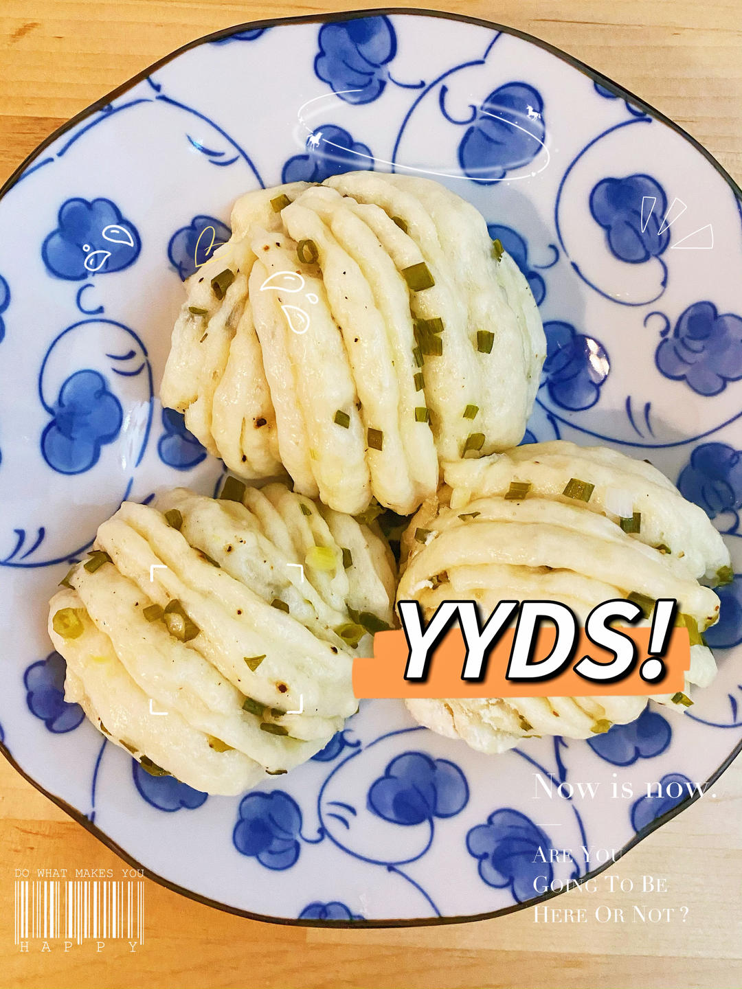 葱油花卷，一根筷子卷出漂亮的造型