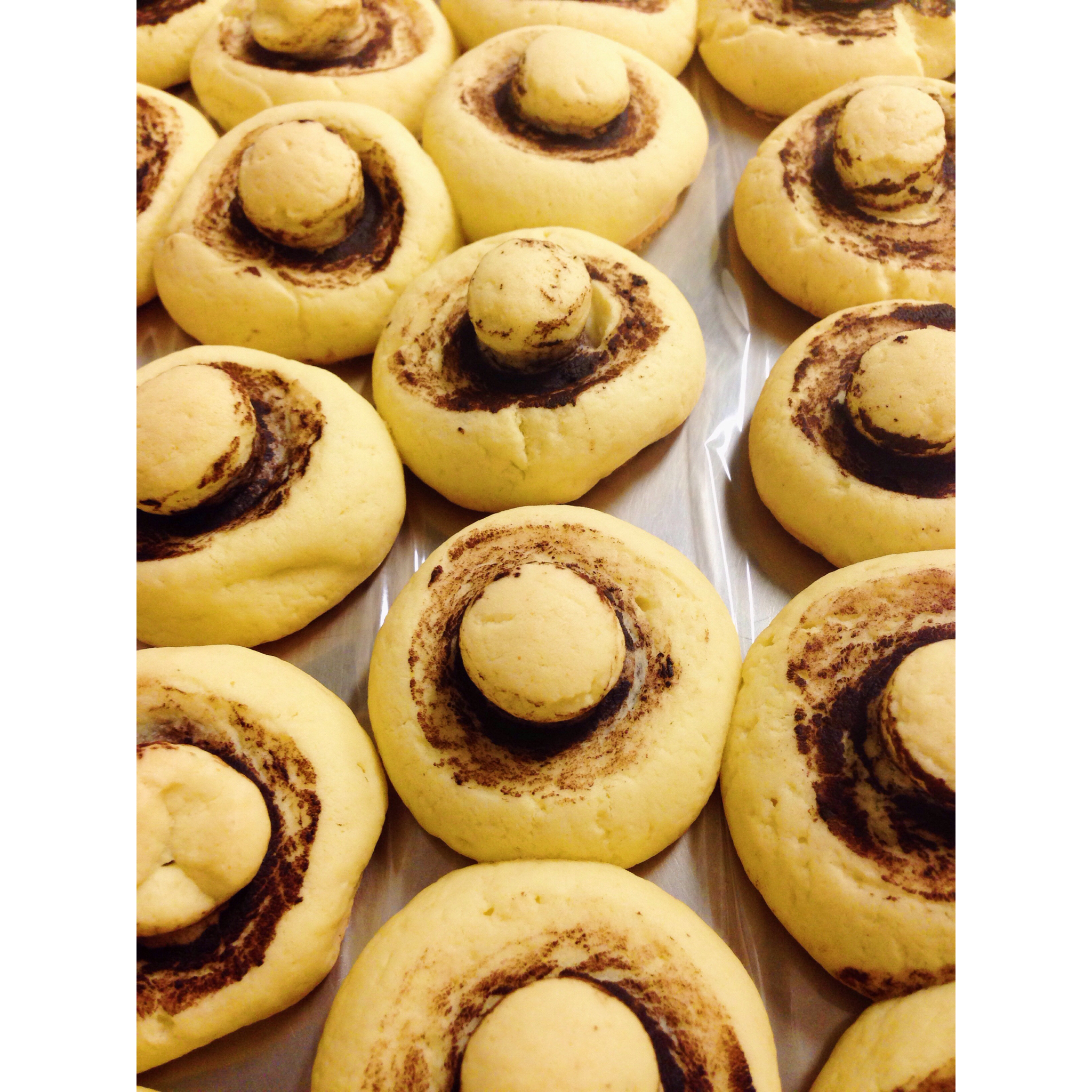 相过做的蘑菇造型饼干