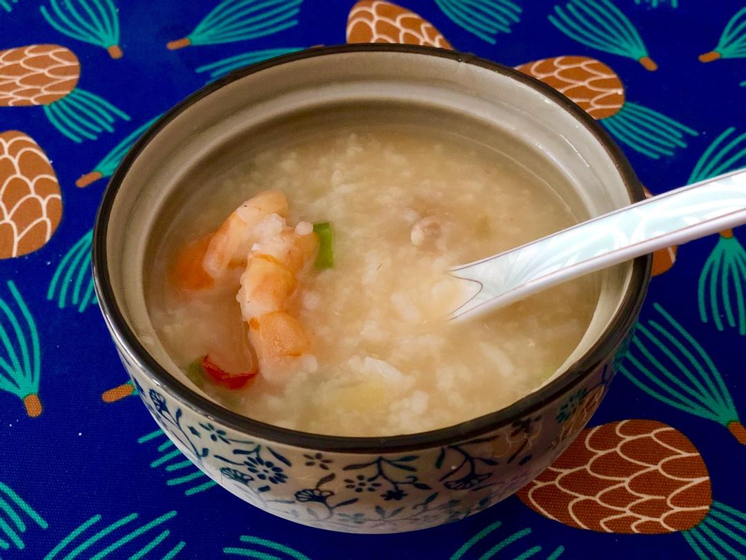 十五分钟快手之砂锅鲜虾粥(附5分钟电饭煲电压力锅更快捷方法)