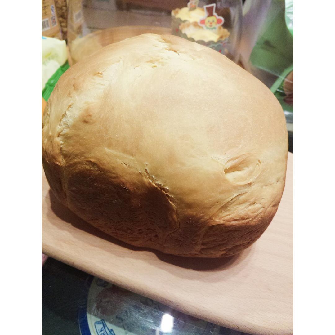 超级好吃的原味面包（面包机版）