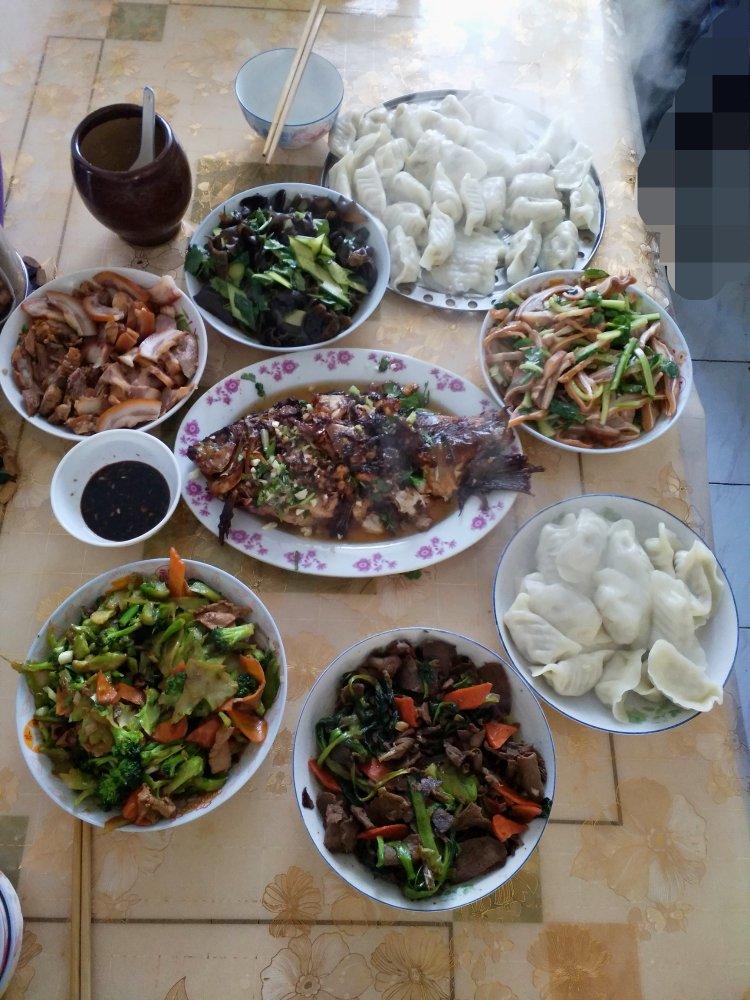 东北家常便饭做的晚餐2018年3月18日