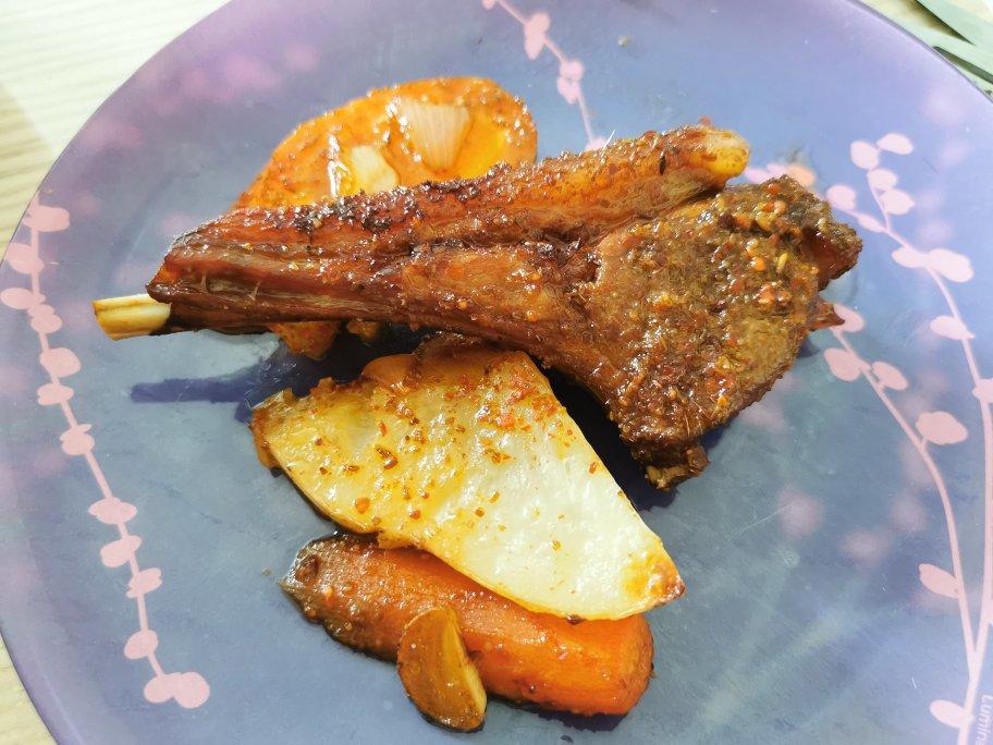 超好吃的烤羊排烤箱版