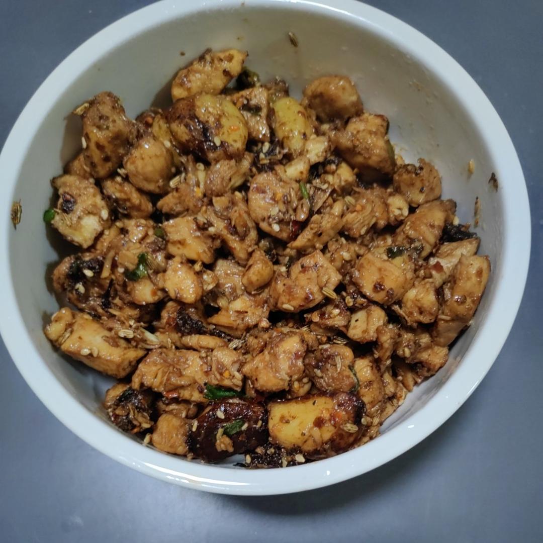 孜然蒜香鸡胸肉