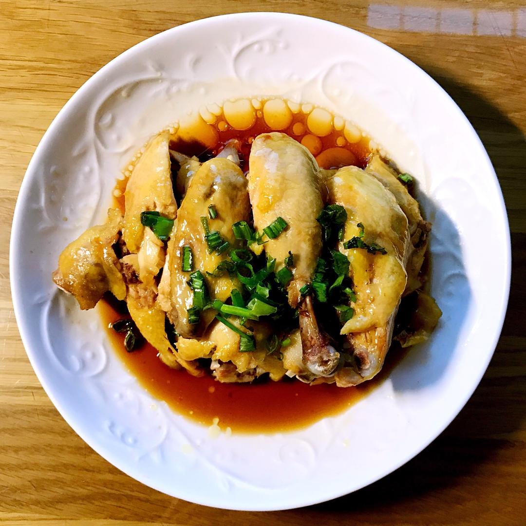 豆豆113做的葱油白切鸡