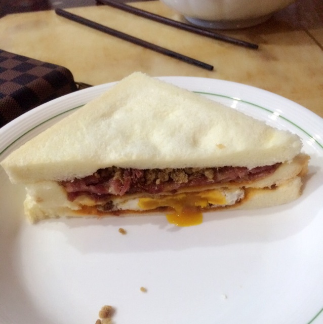 一片面包的三明治