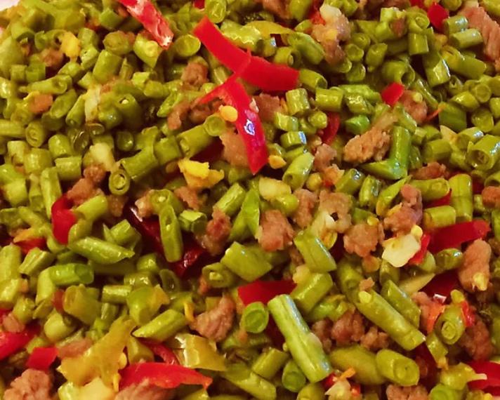 吴小敏-烂肉豇豆的做法