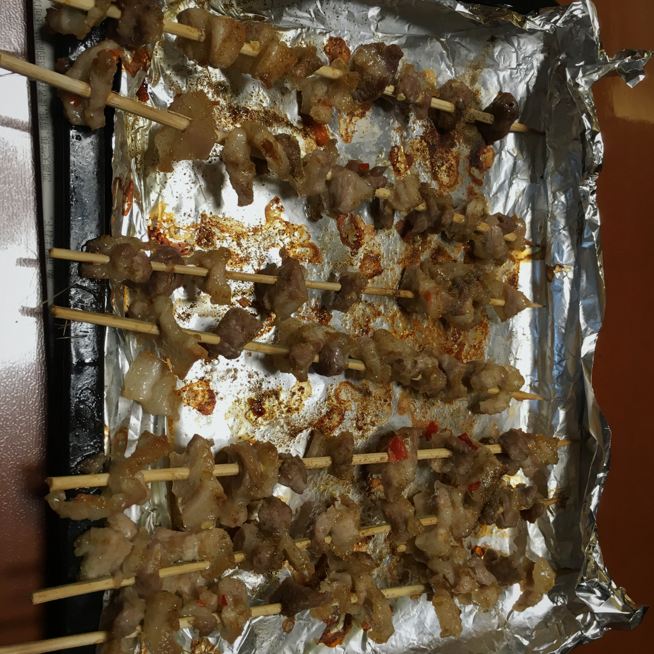 烤箱猪肉串