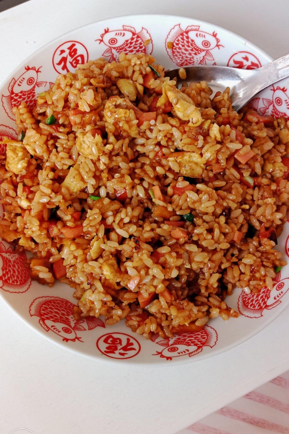 酱油炒饭，真的太好吃了