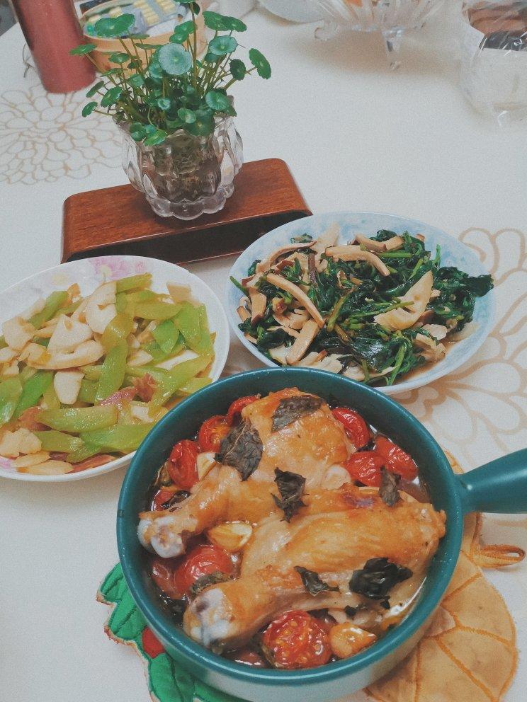 番茄罗勒烤鸡腿（杰米奥利弗的方子）