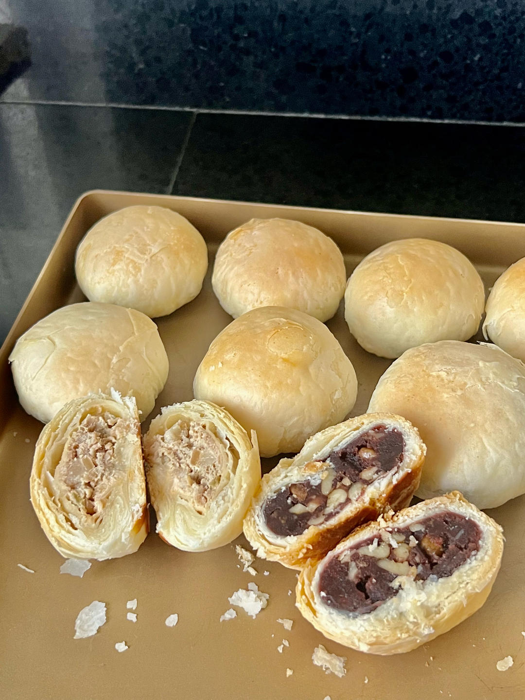 泳式鲜肉榨菜月饼
