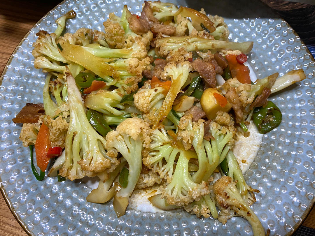 老丁的私房菜-干锅花菜