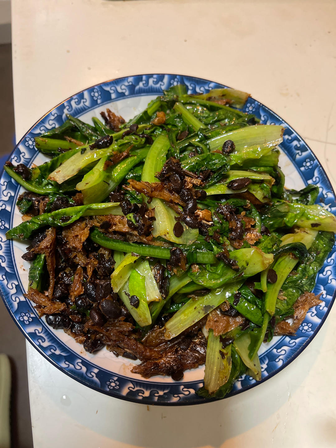 豆鼓鲮鱼油麦菜