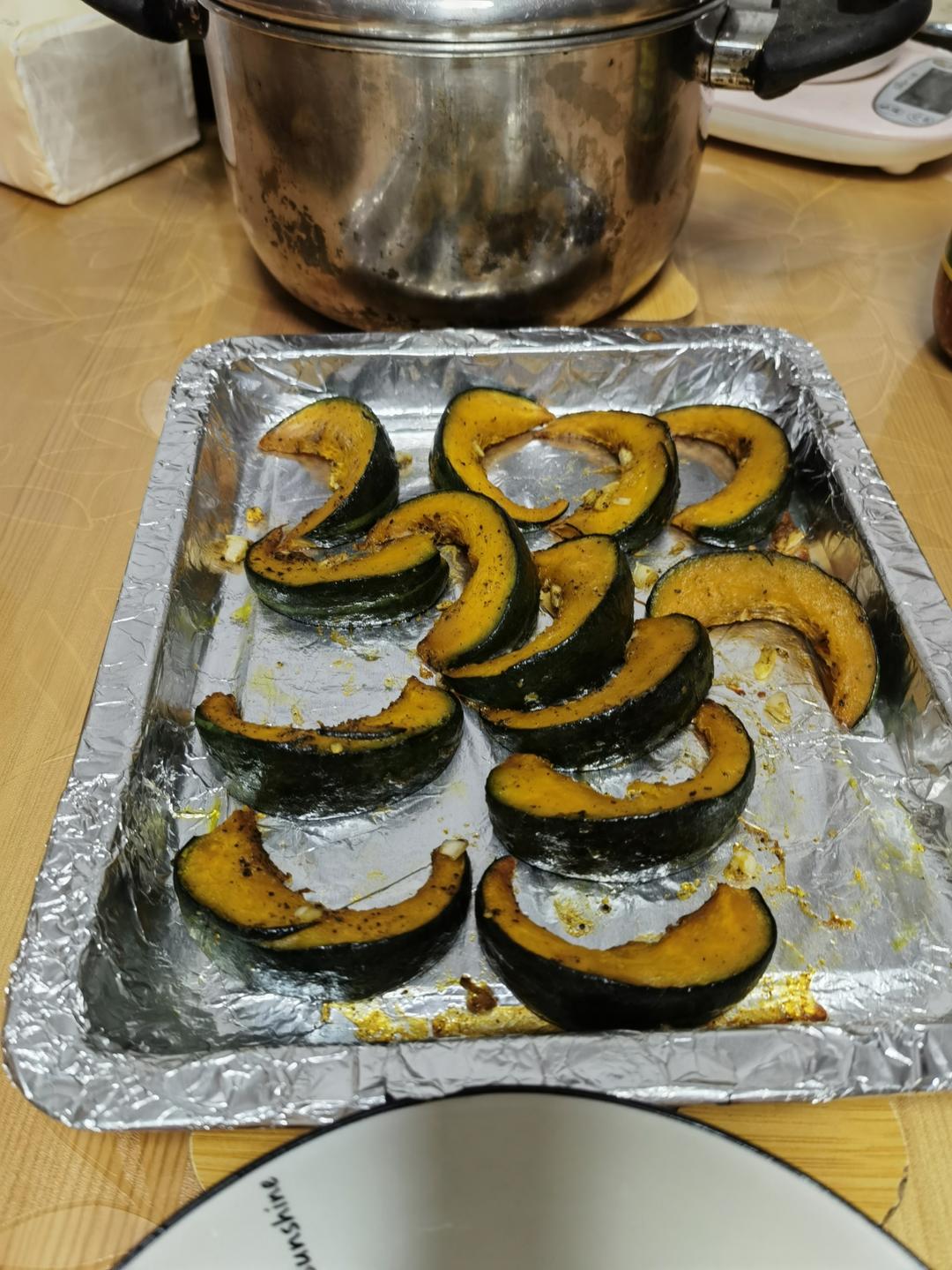 🎃第一次烤南瓜，无敌的好吃‼️