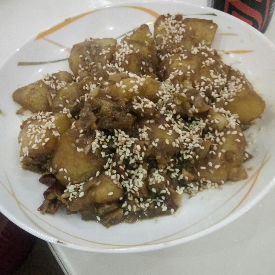 孜然香辣煎小土豆