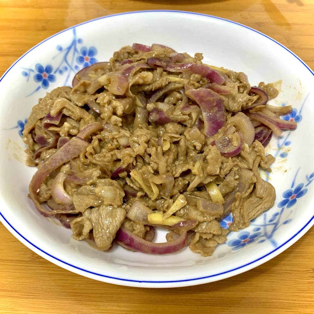 家常孜然洋葱炒羊肉