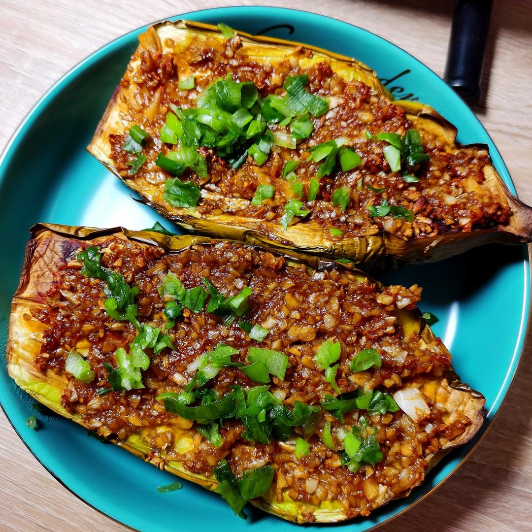 🔥蒜蓉烤茄子🍆｛空气炸锅食谱｝