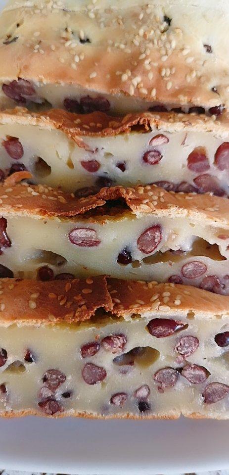 台湾小吃，红豆烤年糕！