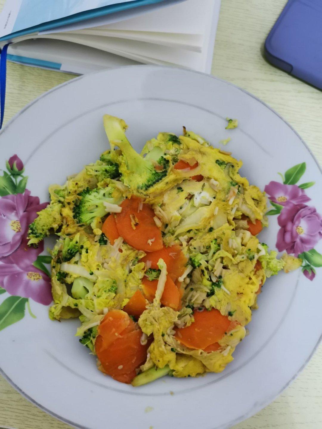 无油低脂蔬菜烘蛋