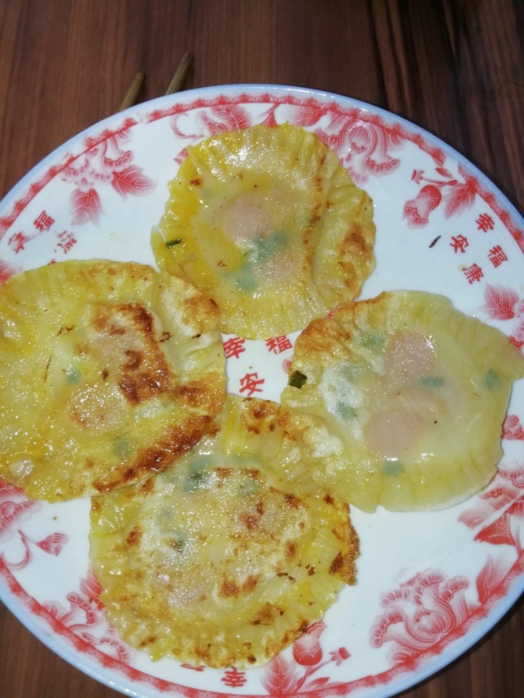 饺子皮鸡蛋灌饼