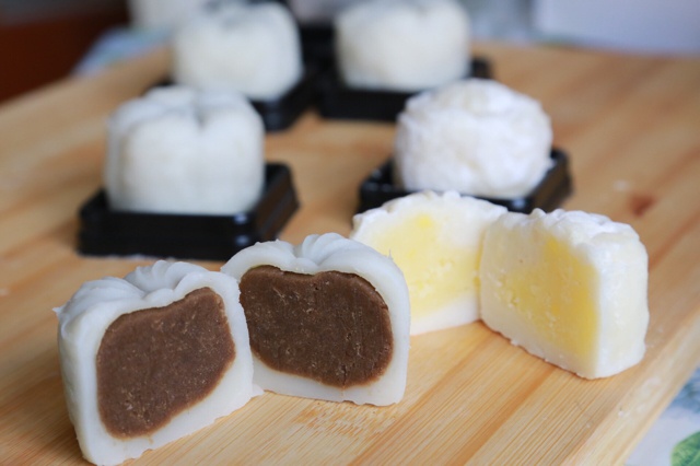 冰皮豆沙月饼