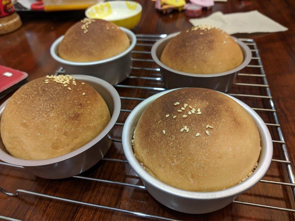 肯德基早餐汉堡轻松在家做 ---『玉米鸡肉汉堡包』